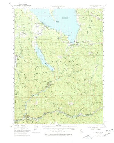 United States Geological Survey Almanor, CA (1955, 62500-Scale) digital map