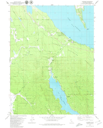 United States Geological Survey Almanor, CA (1979, 24000-Scale) digital map