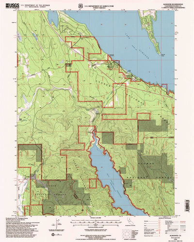 United States Geological Survey Almanor, CA (1994, 24000-Scale) digital map