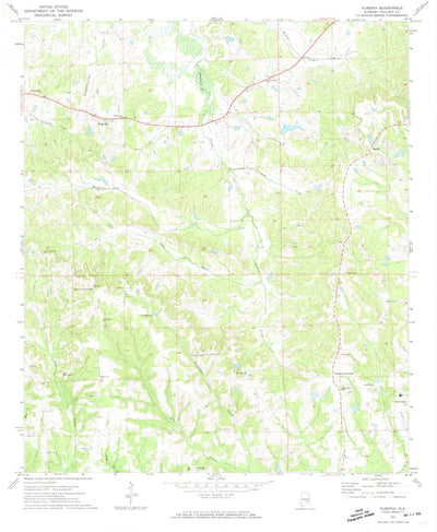United States Geological Survey Almeria, AL (1971, 24000-Scale) digital map
