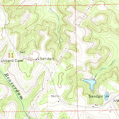 United States Geological Survey Almeria, AL (1971, 24000-Scale) digital map