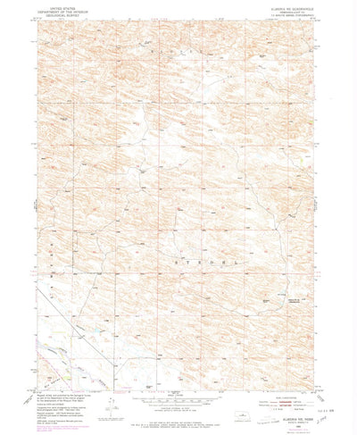 United States Geological Survey Almeria NE, NE (1952, 24000-Scale) digital map