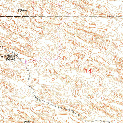 United States Geological Survey Almeria NE, NE (1952, 24000-Scale) digital map