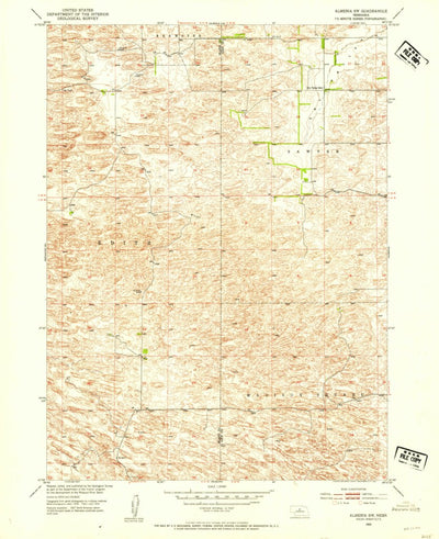 United States Geological Survey Almeria SW, NE (1952, 24000-Scale) digital map