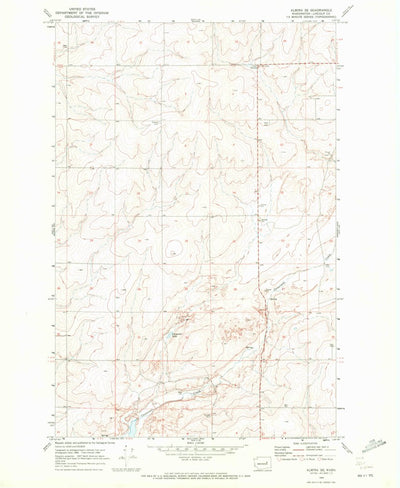 United States Geological Survey Almira SE, WA (1969, 24000-Scale) digital map