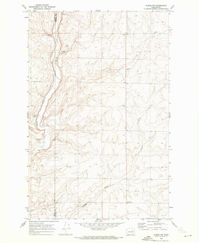 United States Geological Survey Almira SW, WA (1969, 24000-Scale) digital map