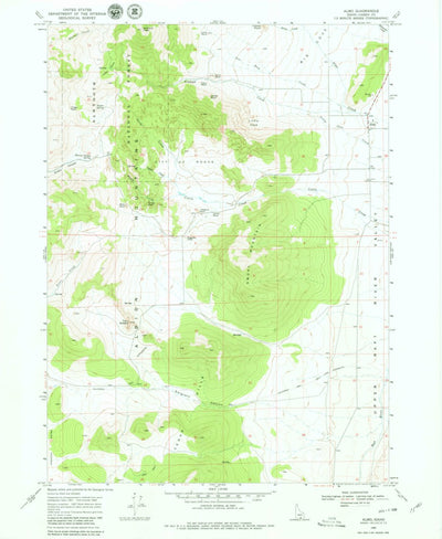 United States Geological Survey Almo, ID (1968, 24000-Scale) digital map