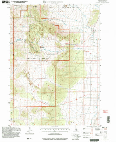 United States Geological Survey Almo, ID (2001, 24000-Scale) digital map