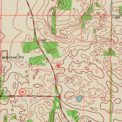 United States Geological Survey Almond, WI (1969, 24000-Scale) digital map