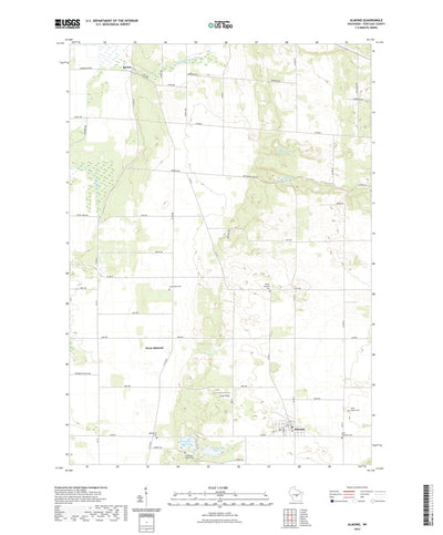 United States Geological Survey Almond, WI (2022, 24000-Scale) digital map