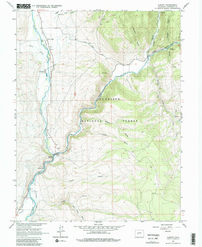 United States Geological Survey Almont, CO (1964, 24000-Scale) digital map