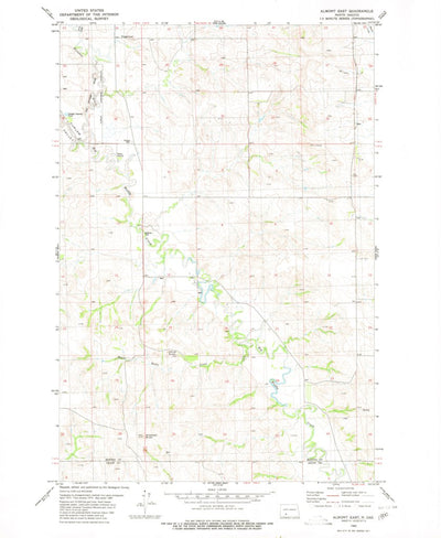 United States Geological Survey Almont East, ND (1980, 24000-Scale) digital map