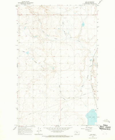 United States Geological Survey Aloe, MT (1966, 24000-Scale) digital map