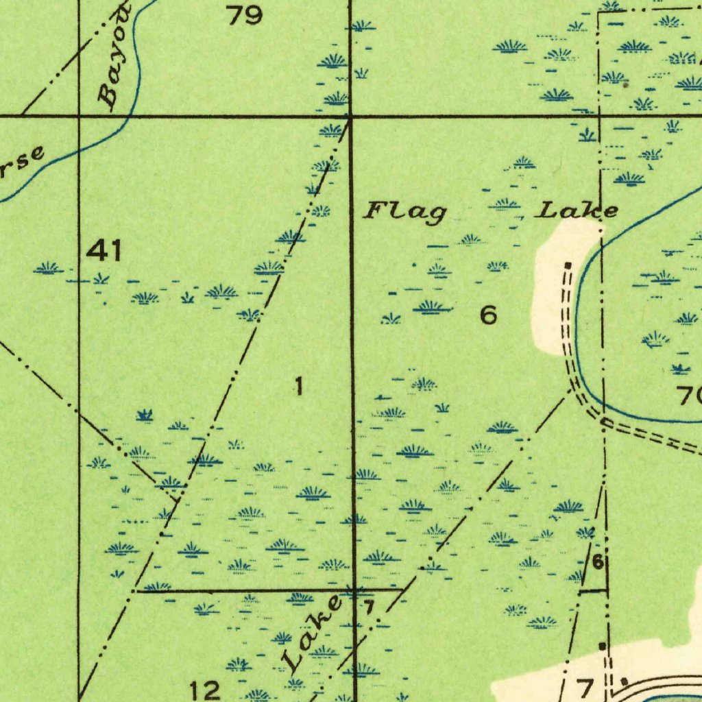 Alloha Map Aloha, LA (1937, 31680-Scale) Map by United States Geological Survey ...