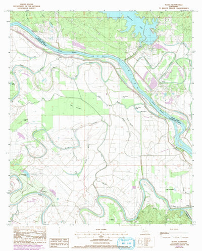 United States Geological Survey Aloha, LA (1983, 24000-Scale) digital map