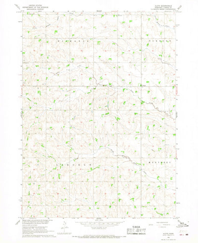 United States Geological Survey Aloys, NE (1966, 24000-Scale) digital map