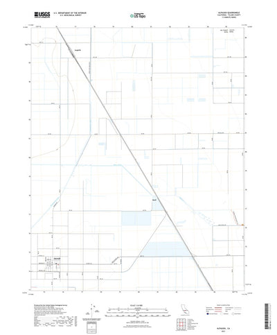 United States Geological Survey Alpaugh, CA (2021, 24000-Scale) digital map