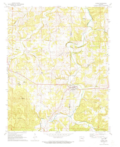 United States Geological Survey Alpena, AR (1972, 24000-Scale) digital map