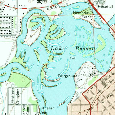 United States Geological Survey Alpena, MI (1971, 24000-Scale) digital map