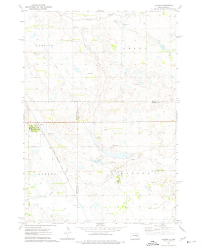 United States Geological Survey Alpena, SD (1973, 24000-Scale) digital map