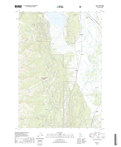United States Geological Survey Alpha, ID (2020, 24000-Scale) digital map