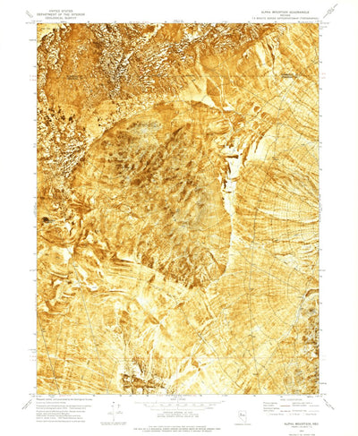 United States Geological Survey Alpha Mountain, NV (1971, 24000-Scale) digital map