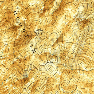 United States Geological Survey Alpha Mountain, NV (1971, 24000-Scale) digital map