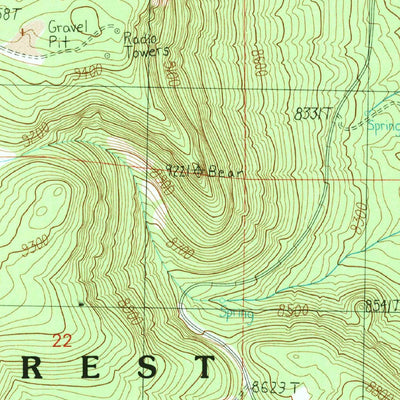 United States Geological Survey Alpine, AZ (1991, 24000-Scale) digital map