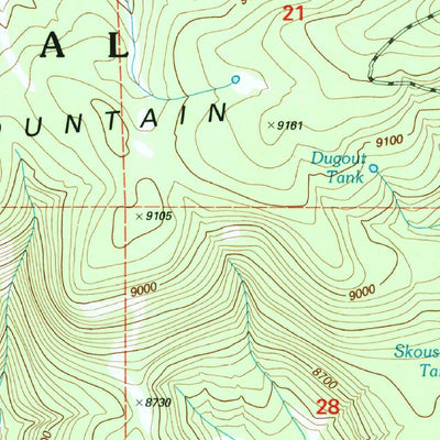 United States Geological Survey Alpine, AZ (1997, 24000-Scale) digital map