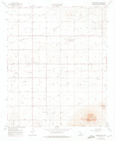 United States Geological Survey Alpine Butte, CA (1957, 24000-Scale) digital map