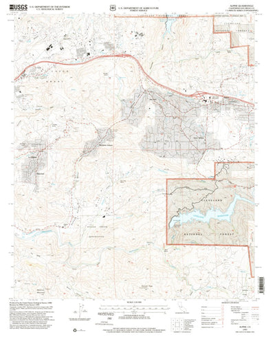 United States Geological Survey Alpine, CA (1997, 24000-Scale) digital map