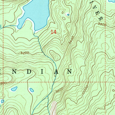 United States Geological Survey Alpine Lake, WY (1991, 24000-Scale) digital map