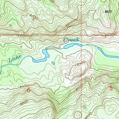 United States Geological Survey Alpine Lake, WY (1991, 24000-Scale) digital map