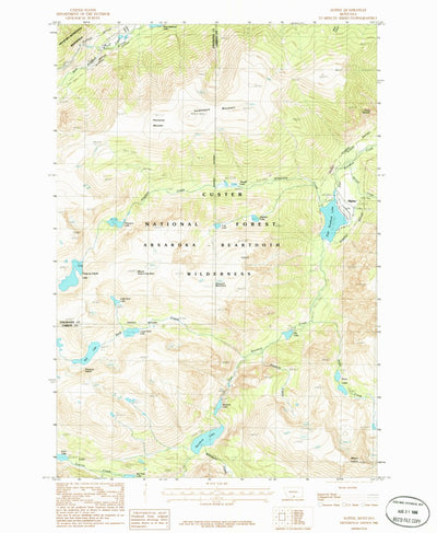 United States Geological Survey Alpine, MT (1986, 24000-Scale) digital map
