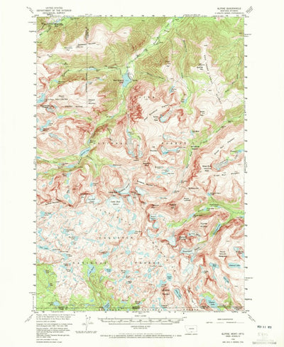 United States Geological Survey Alpine, MT-WY (1956, 62500-Scale) digital map