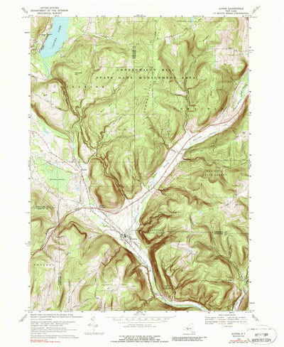 United States Geological Survey Alpine, NY (1969, 24000-Scale) digital map