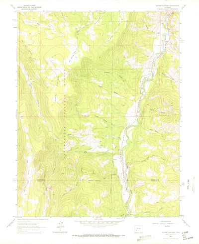 United States Geological Survey Alpine Plateau, CO (1963, 24000-Scale) digital map