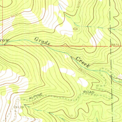 United States Geological Survey Alpine Plateau, CO (1963, 24000-Scale) digital map