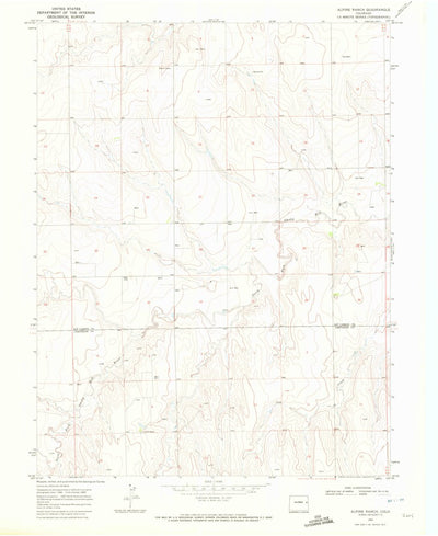 United States Geological Survey Alpine Ranch, CO (1969, 24000-Scale) digital map