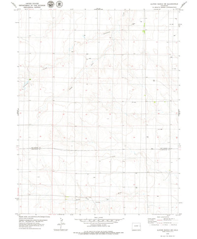 United States Geological Survey Alpine Ranch SW, CO (1979, 24000-Scale) digital map