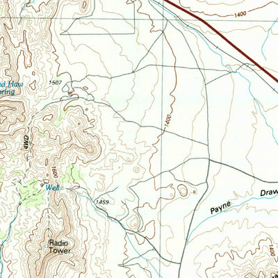 United States Geological Survey Alpine, TX (1985, 100000-Scale) digital map