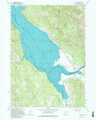 United States Geological Survey Alpine, WY-ID (1966, 24000-Scale) digital map
