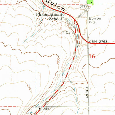 United States Geological Survey Alpowa Ridge, WA (1971, 24000-Scale) digital map