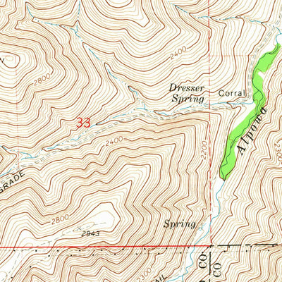 United States Geological Survey Alpowa Ridge, WA (1971, 24000-Scale) digital map