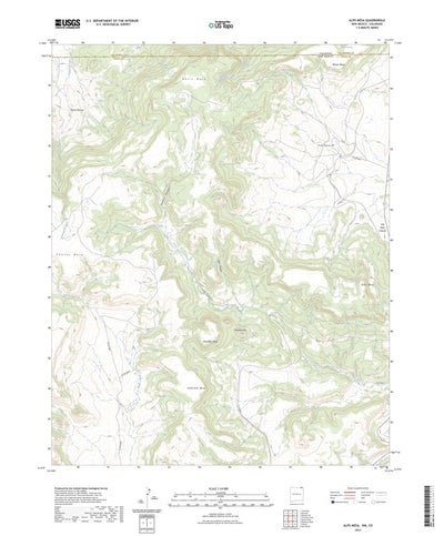 United States Geological Survey Alps Mesa, NM (2023, 24000-Scale) digital map