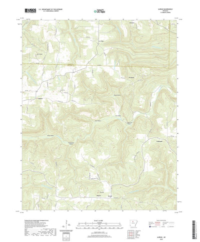 United States Geological Survey Alread, AR (2020, 24000-Scale) digital map