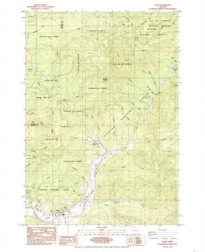 United States Geological Survey Alsea, OR (1985, 24000-Scale) digital map
