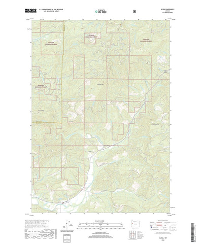 United States Geological Survey Alsea, OR (2020, 24000-Scale) digital map