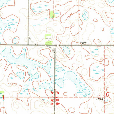 United States Geological Survey Alsen, ND (1970, 24000-Scale) digital map
