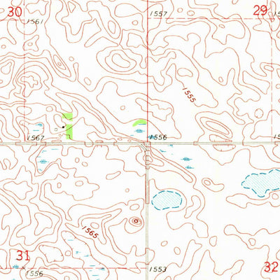 United States Geological Survey Alsen SE, ND (1970, 24000-Scale) digital map